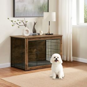 Dog Kennel Furniture, Wooden Dog Crate End Table, Heavy Duty Dog Crate