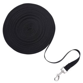 Dog Leash Long Obedience Recall Foot Feet Training Lead 6/15/23/33/50/100 FT (Option: 23 FT-Black)