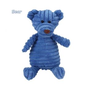 Vocal Animal Plush for Pet Dog Molar Teeth Cleaning Training (Option: Bear 28cm)