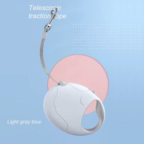 Pet High Premium Outing Traction Automatic Retractable Leash (Color: Light Blue, size: S)